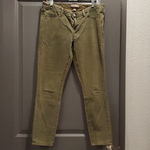 EUC Banana Republic heritage Olive green Jeans